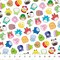 Licensed Northcott Squishmellows Tossed White/ Multi Cotton Fabric by the Yard